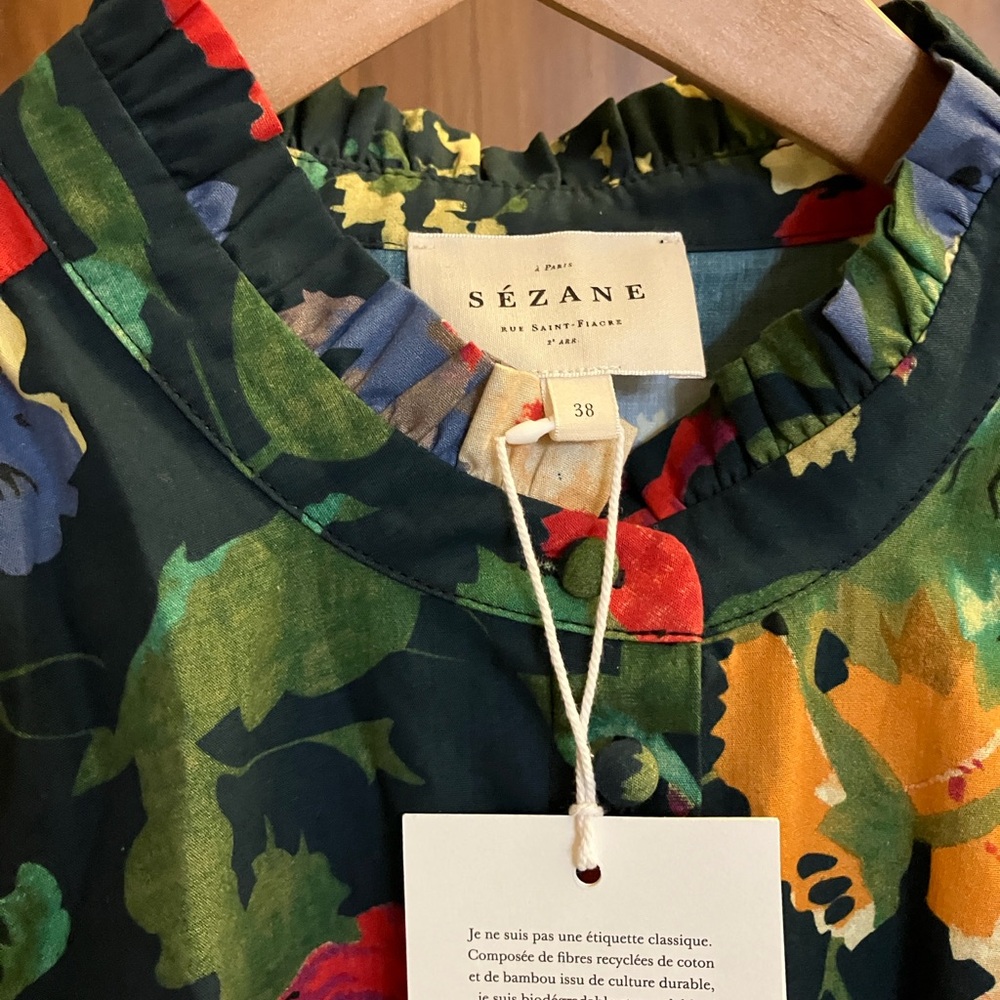 Sezane Floral Mini Dress - Multicolor - Picture 4 of 8